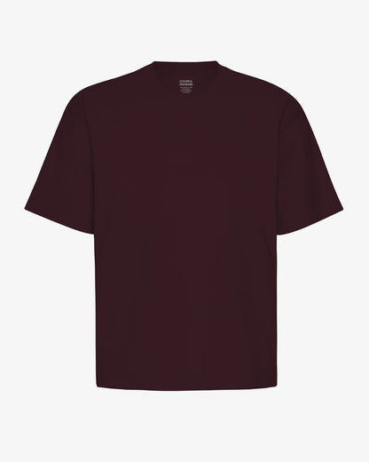 Oversized Organic T-Shirt - Oxblood Red