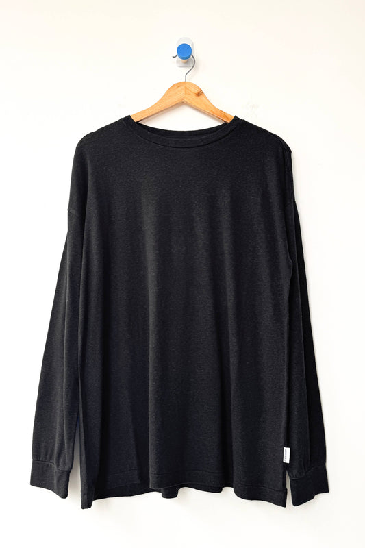 Haze Linen Blend Tee - Black