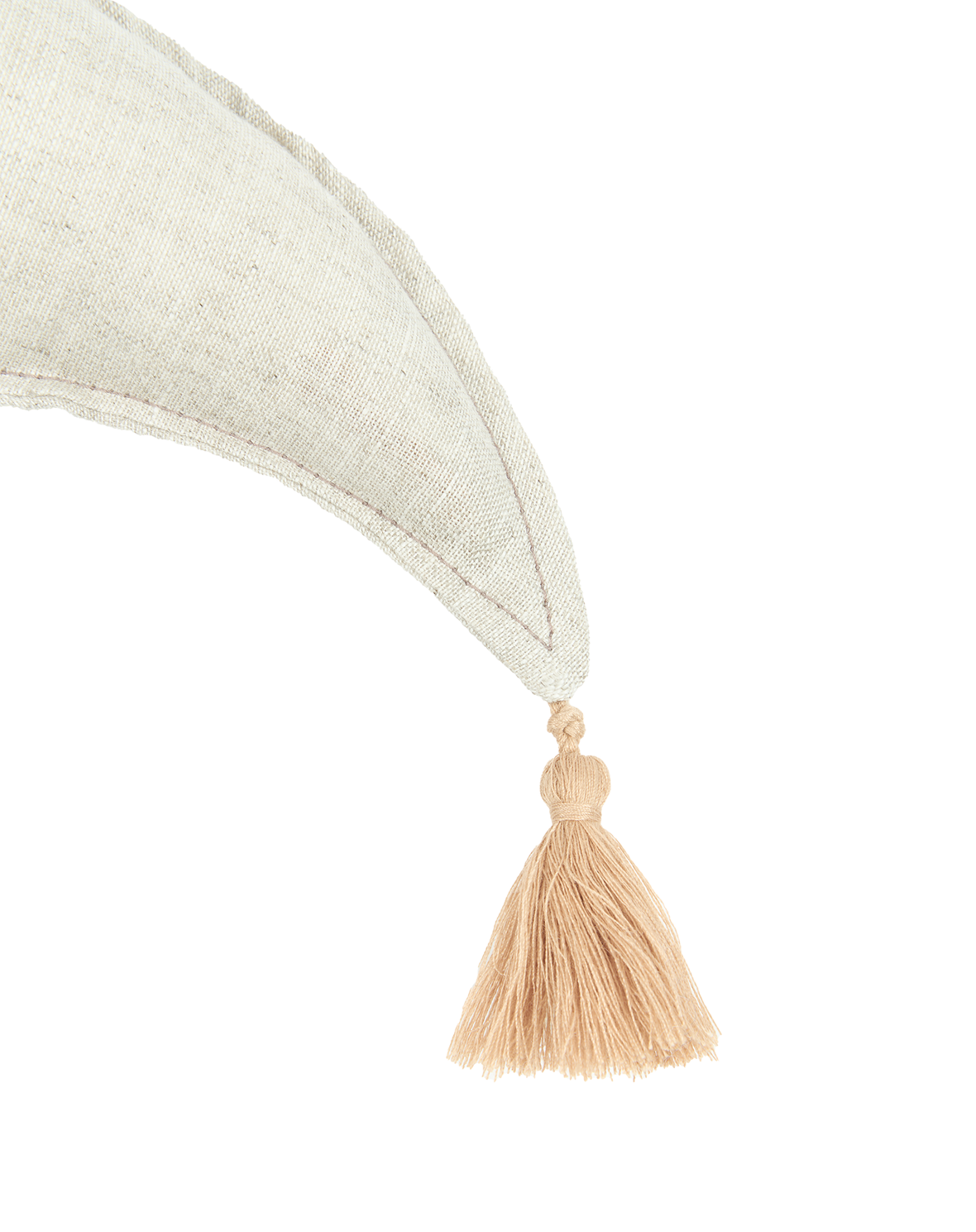 Linen Moon Cushion - Greige