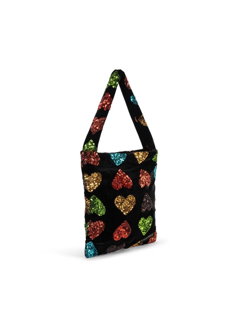 Cuore Glitter Heart Bag