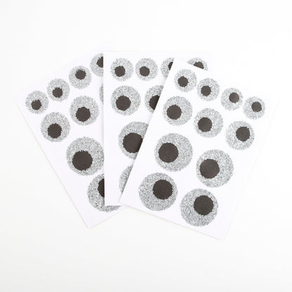 Glitter Eyeball Stickers (8 sheets)