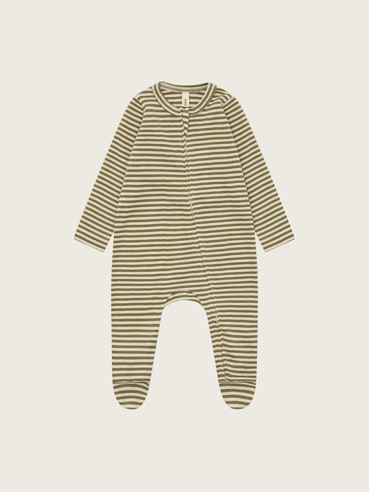 Fern Stripes Zip Sleepsuit