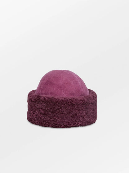 Dora Shearling Hat XS/S: Fig Red