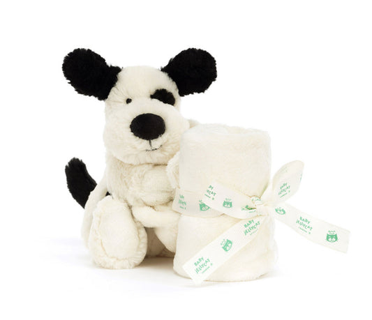 Bashful Black & Cream Puppy Soother