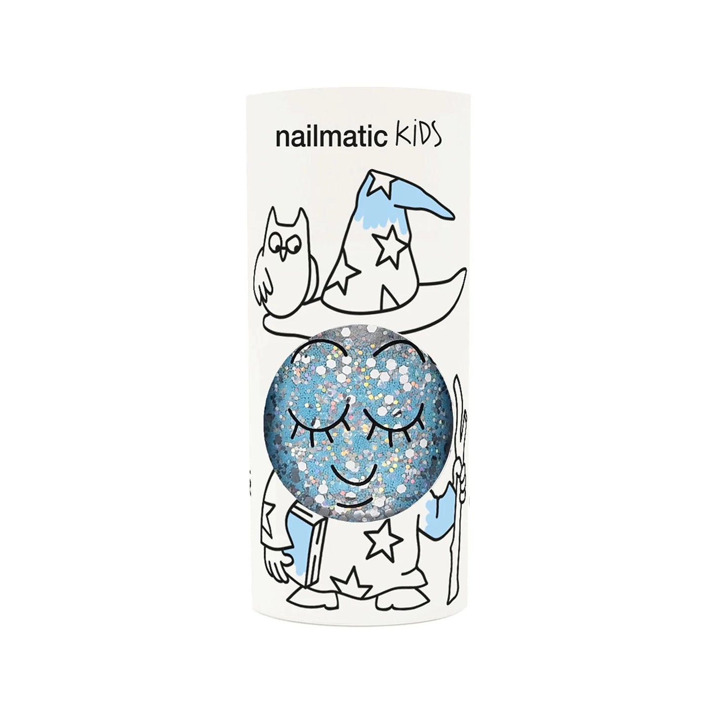 Nailmatic Polish Luna Blue Sparkling