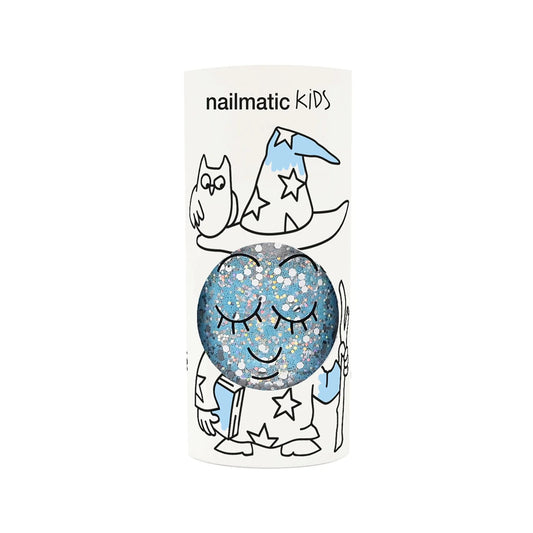 Nailmatic Polish Luna Blue Sparkling