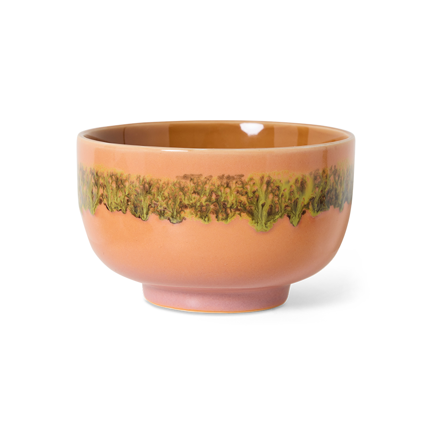 70’s Ceramic Noodle Bowl -Lush
