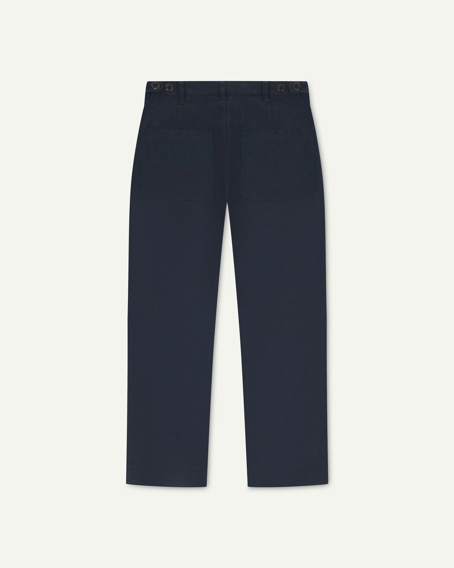 Drill Straight Leg With Layered Pocket - Blueberry