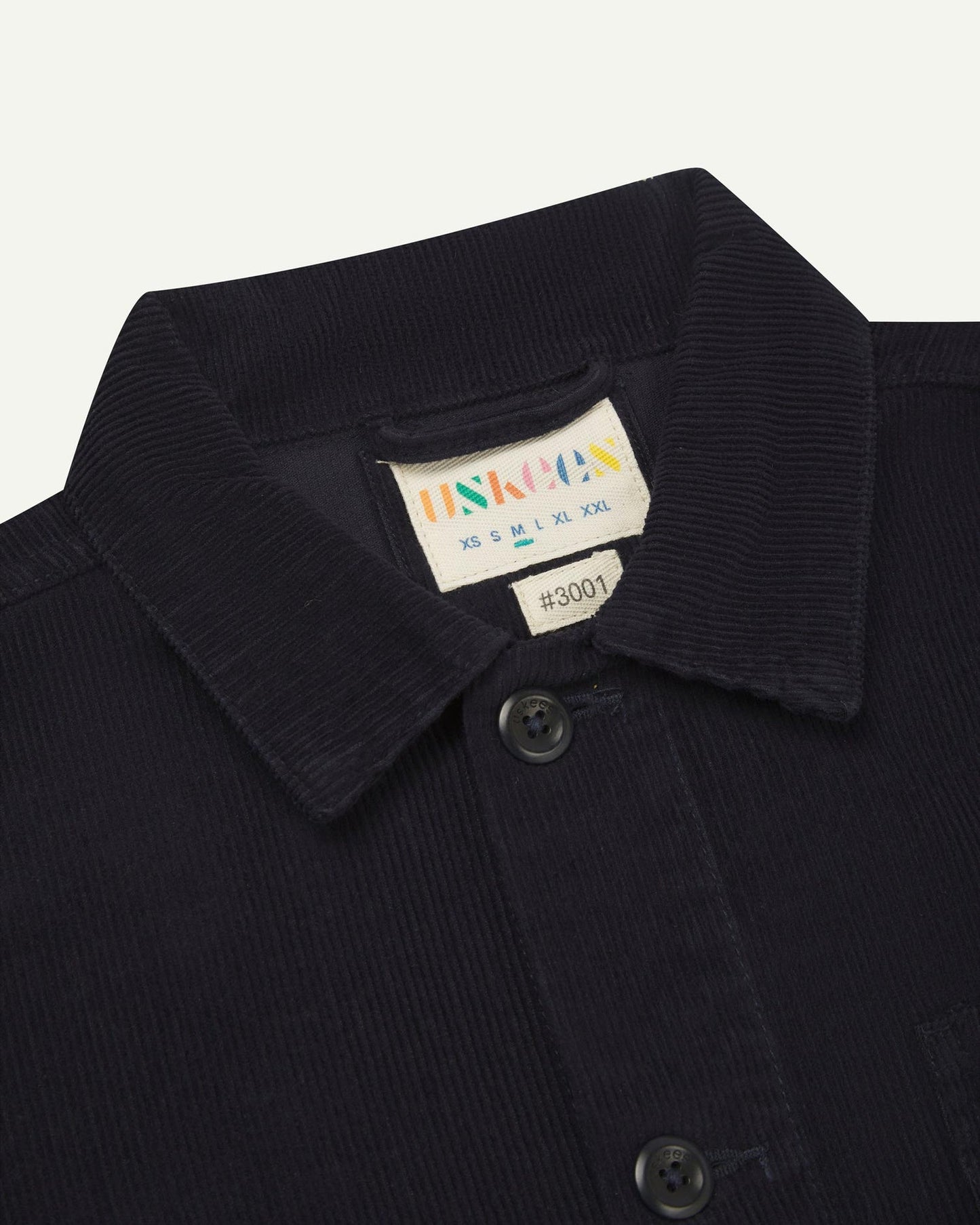 Buttoned Cord Overshirt - Midnight