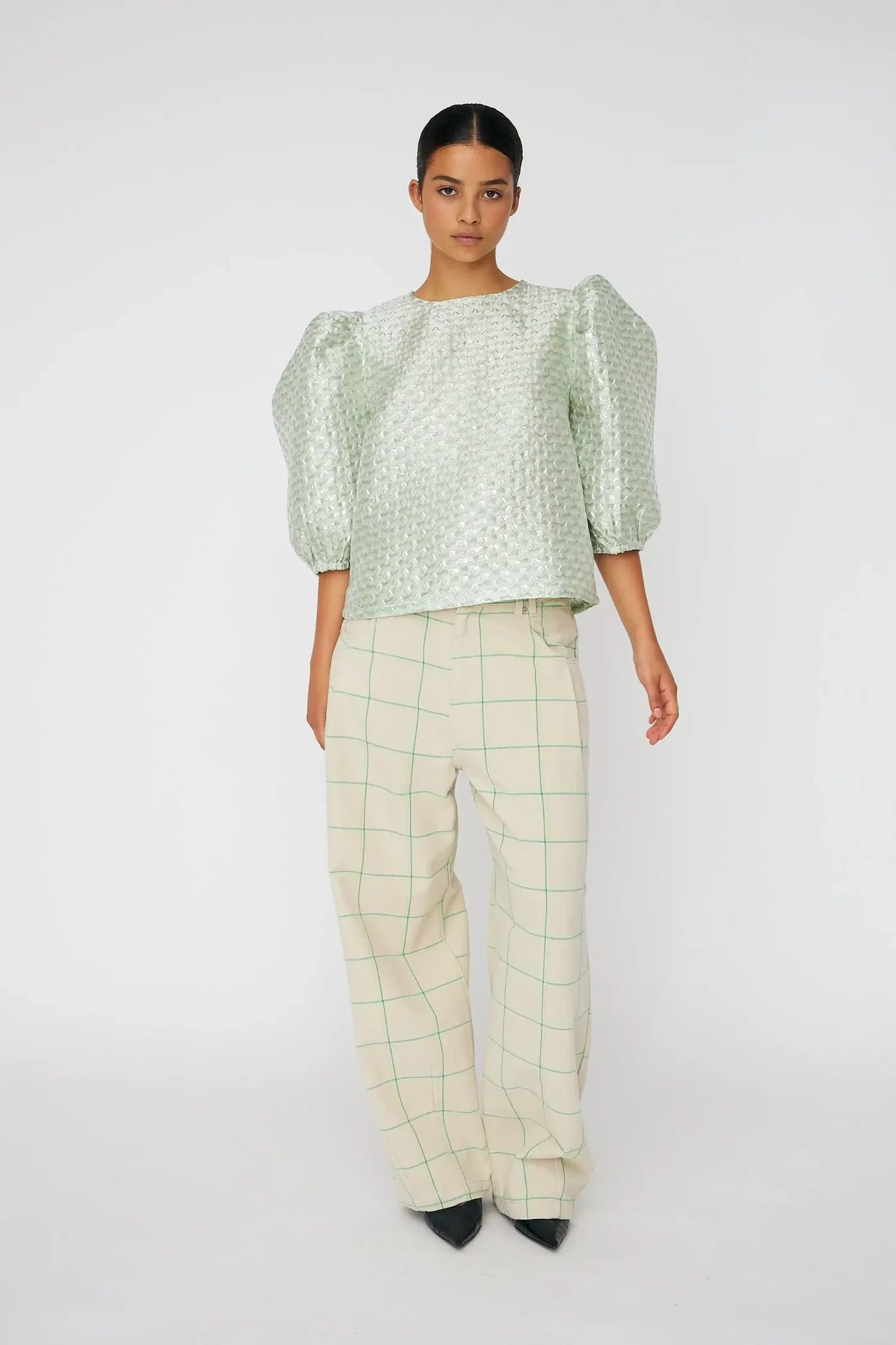 Bubble Blouse - Mint Tea