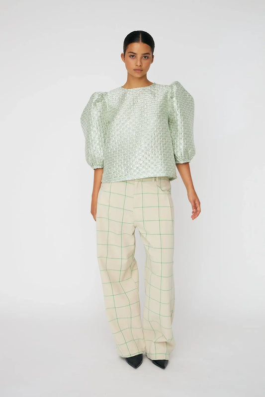 Bubble Blouse - Mint Tea