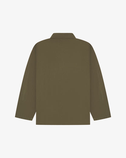 Buttoned Overshirt - Dark Taupe