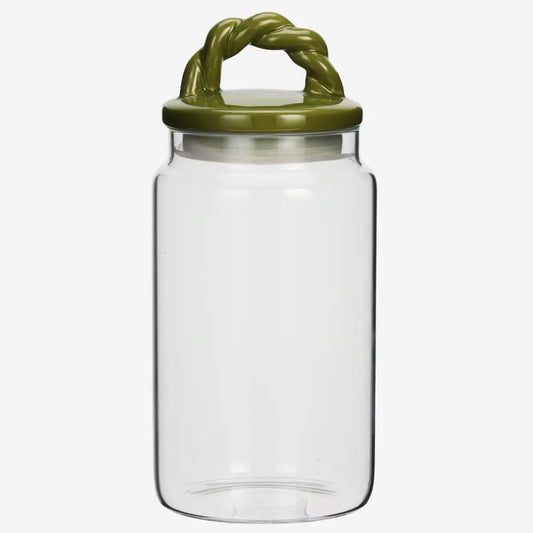 Glass Jar With Ceramic Lid - Large