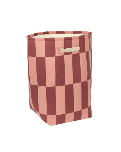 Large Storage Basket - Maroon Tiles