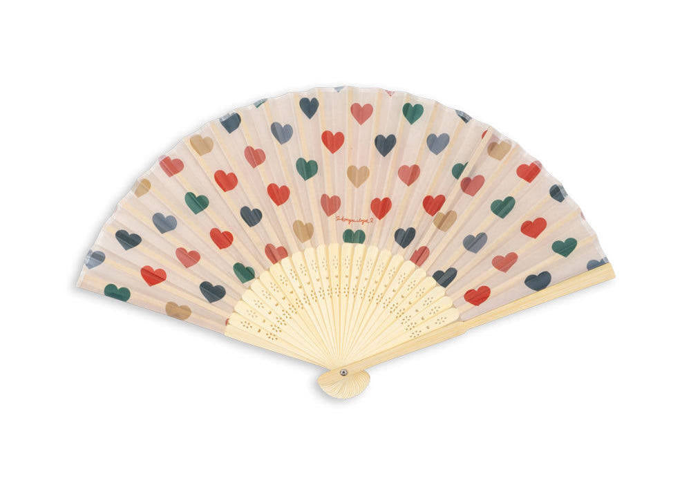Printed Fan - Coeur Coloré