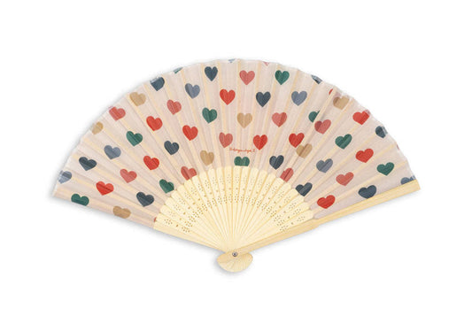 Printed Fan - Coeur Coloré