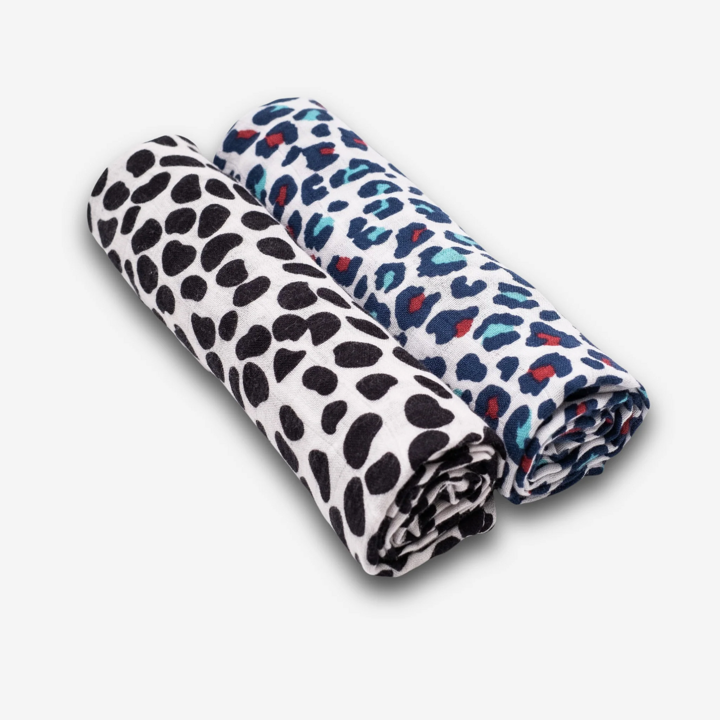 Animal Print 2 Pack Muslin Squares