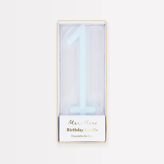 Slim Number 1  Candle