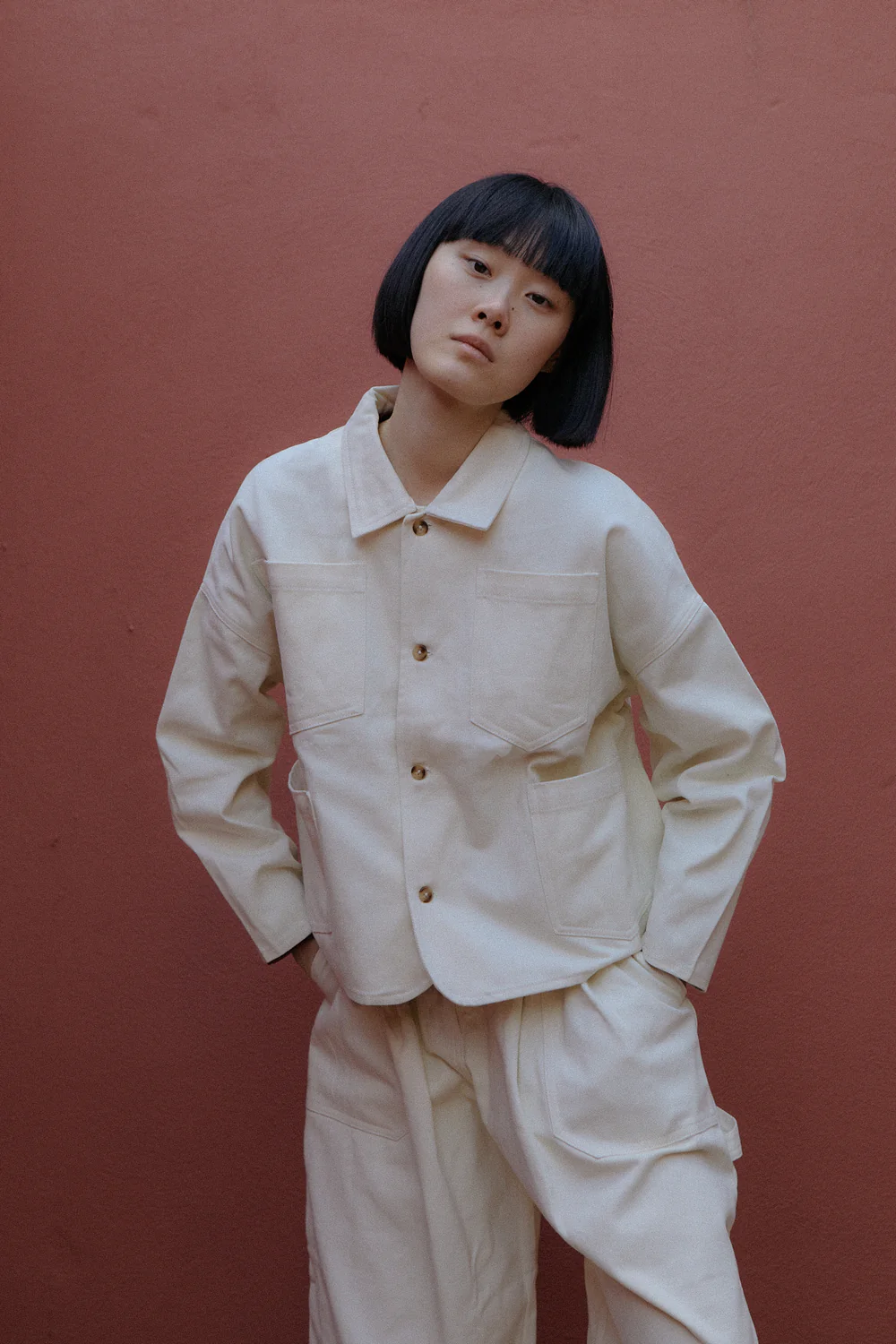 Carson Chore Coat Ecru
