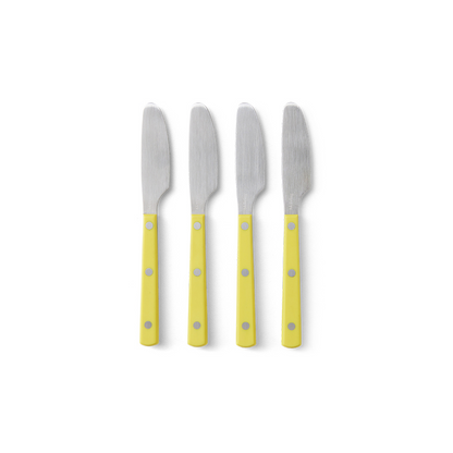 70s Cutlery: Butter Knives, Set of 4 - Lemon