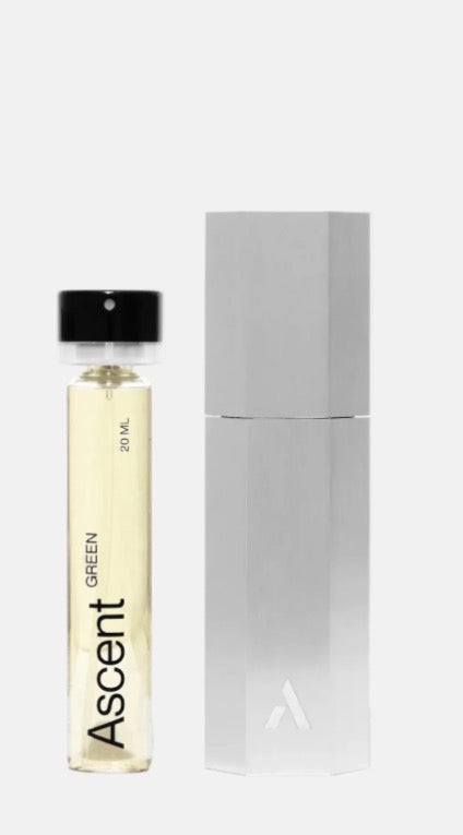 Ascent Refillable Perfume Starter Pack - Silver / Green