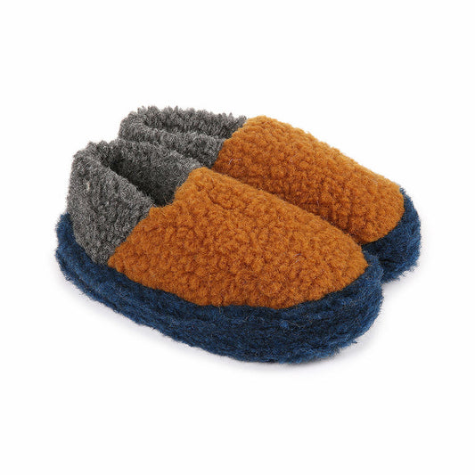 Wool Slippers Siberian - Colourblock Fox