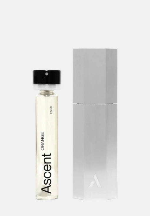 Ascent Refillable Perfume Starter Pack - Silver / Orange