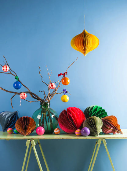 Honeycomb Paper Decoration - Green