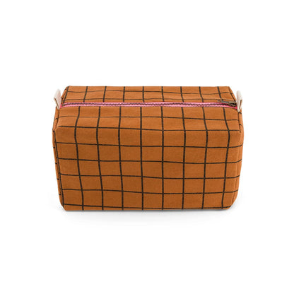 VIC TOILETRY BAG CHECK GINGER