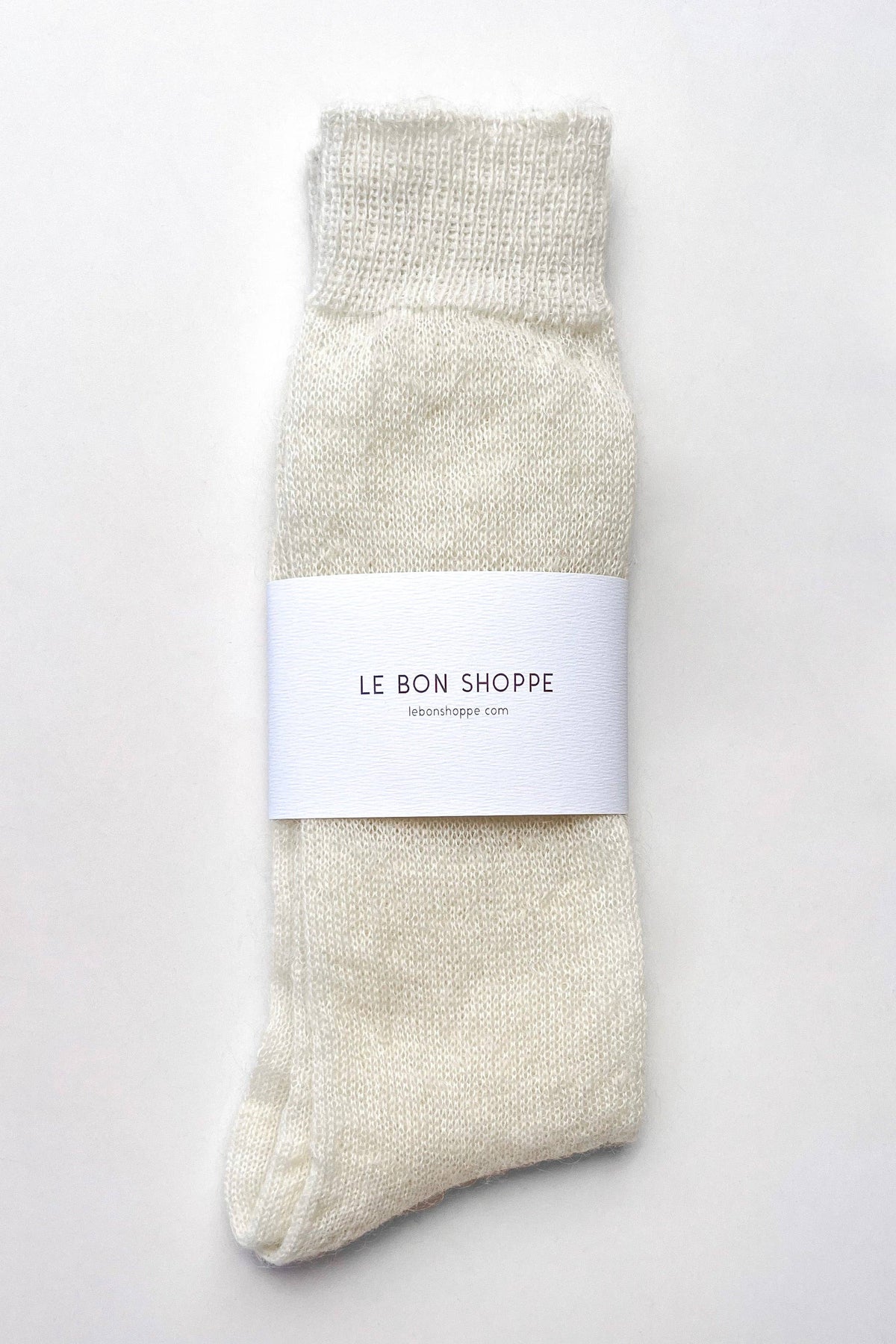 Mohair Veil Socks - Cream