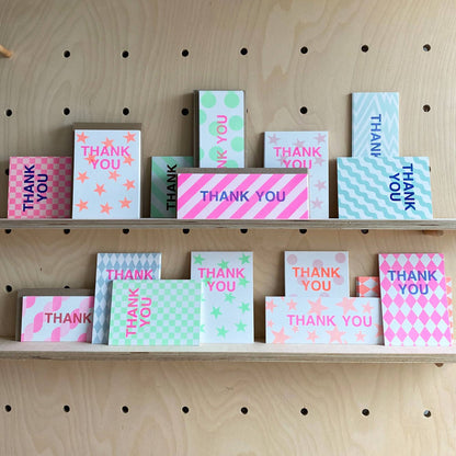 Skinny Notecard Pack Thank You - Spots