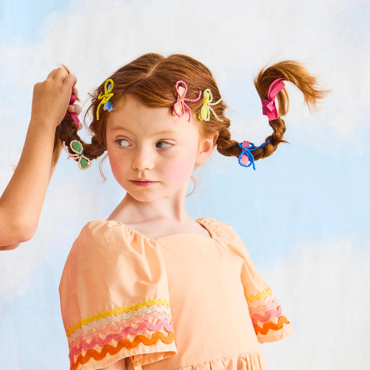 Beaded Bow Clips