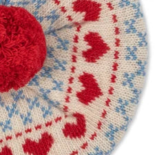 Belou Knit Beret - Heart