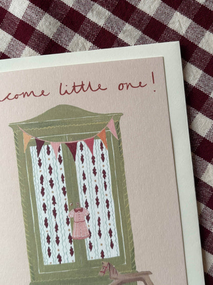 Welcome Baby Girl card