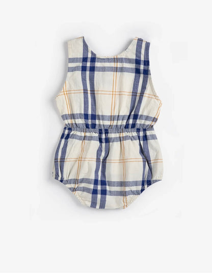 Fun Tartan Woven Romper