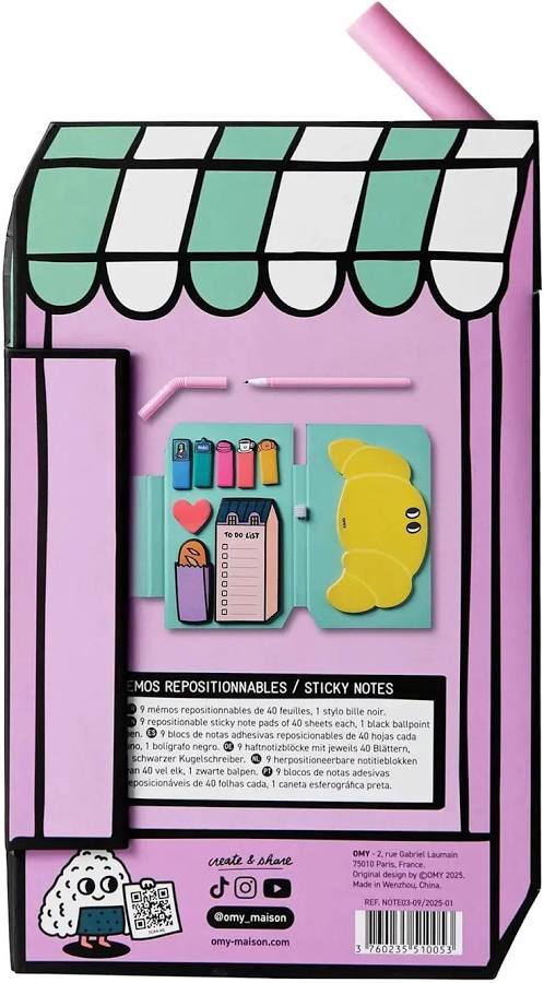 Sticky Notes & Pen Set: Paris