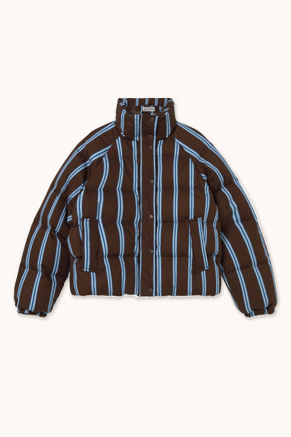Striped Short Jacket - Umber