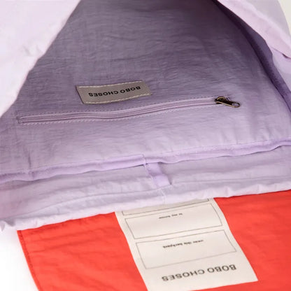 Colourblock Backpack: Lavender