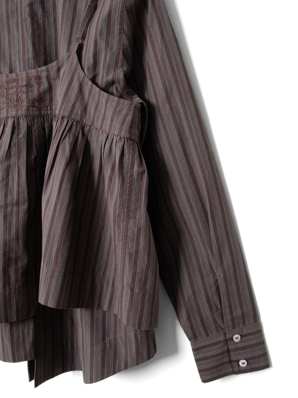 Indie Double Layer Shirt - Merlot Stripe