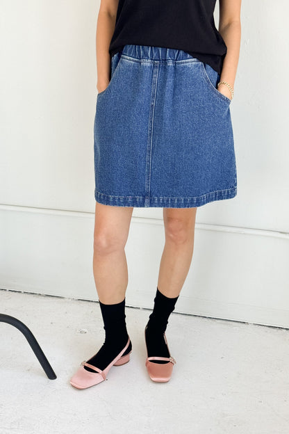 City Skirt - Blue Denim