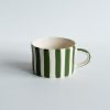 Moss Green Candy Stripe Mug