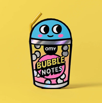 Sticky Notes & Pen Set: Bubble Tea