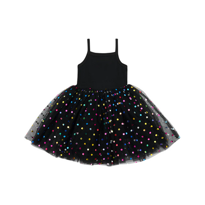 Black Spot Party Dress