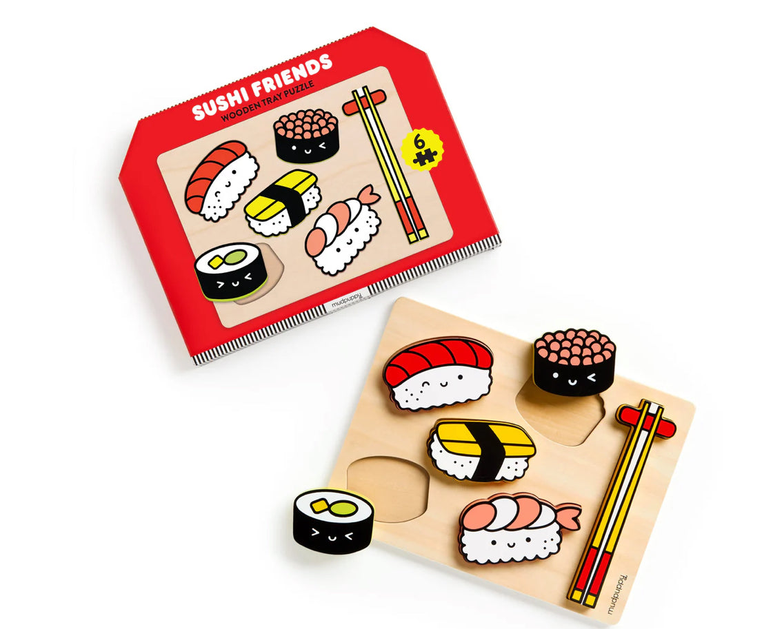 Sushi Friends Wooden Tray Puzzle