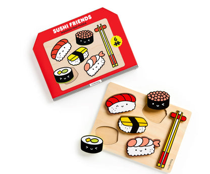 Sushi Friends Wooden Tray Puzzle