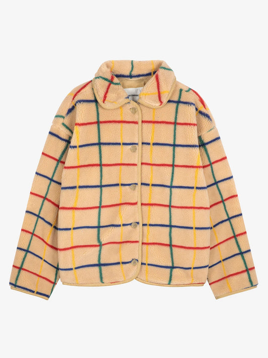 Colour Striped Sheepskin Jacket