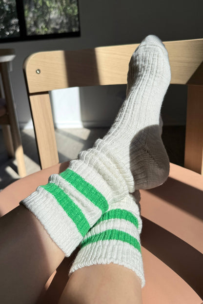 Cottage Varsity Socks - Green Varsity