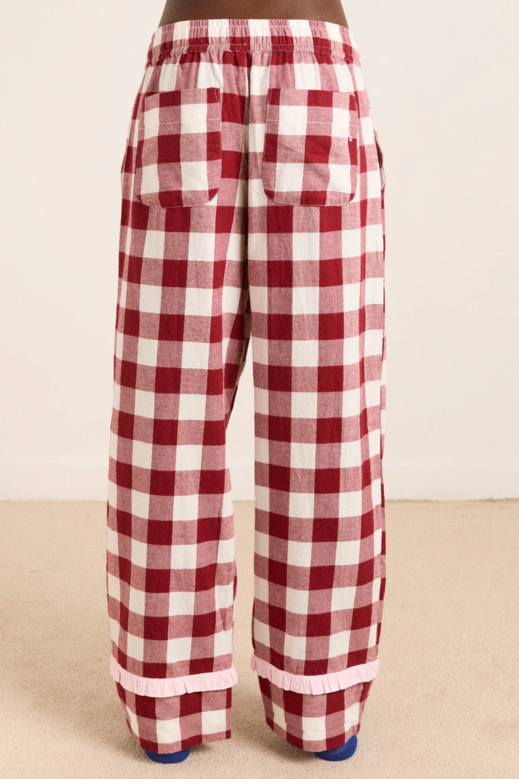 Antonella PJ Set - Burgundy Gingham