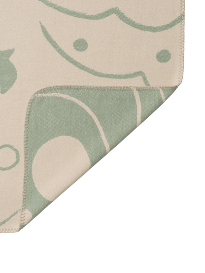 Skye Blanket - Tea Green / Parchment