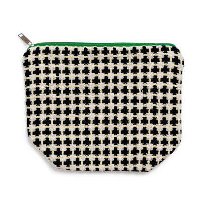 Recycled Cotton Wash Bag: Navy & Yellow